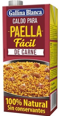 Caldo para paella de carne