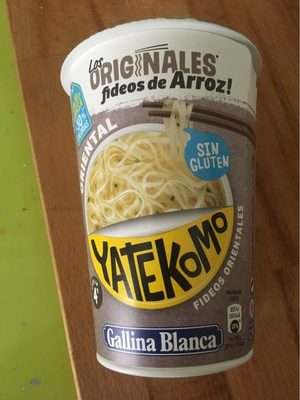 Yatekomo fideos orientales instantáneos de arroz sin gluten listos en 4 minutos vaso 53 g