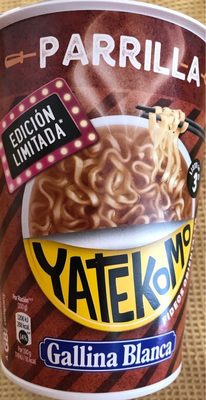 Yatekomo fideos orientales instantáneos parrilla front packaging