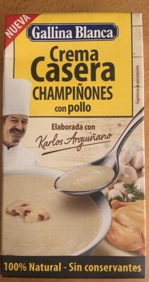 Crema Casera Champiñones con Pollo