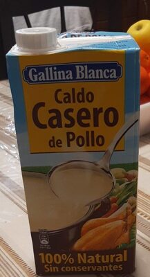 Caldo casero de pollo