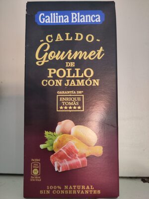 Caldo Gourmet de Pollo con Jamón