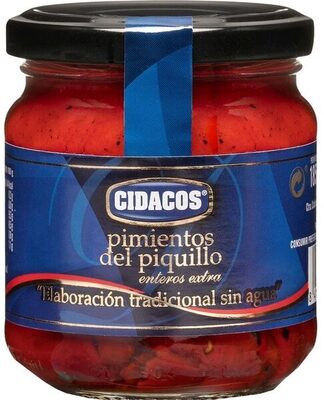 Pimientos del piquillo enteros extra front packaging