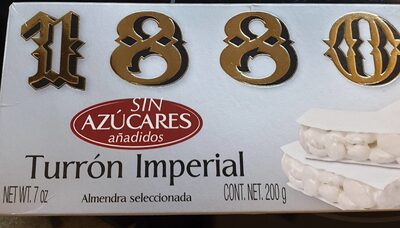Turrón imperial, sin azucar
