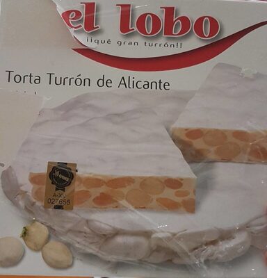 Torta de turrón de Alicante front packaging