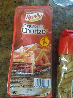 Taquitos de chorizo extra sin gluten