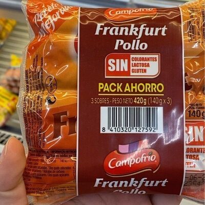 Frankfurt pollo front packaging