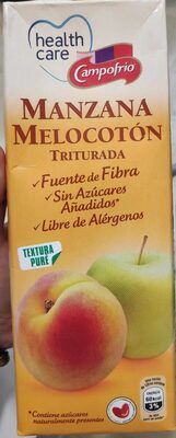 Zumo manzana melocotón