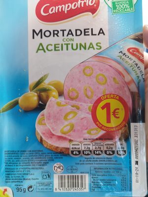 Mortadela con aceitunas