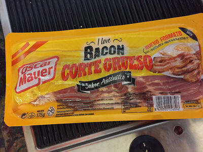 Bacon corte grueso front packaging