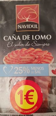 Caña de lomo curado -menos de sal lonchas sin