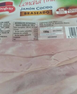 Jamón cocido braseaso