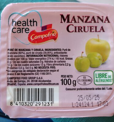 Health care ingredients label