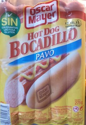 Hot dog bocadillo pavo front packaging