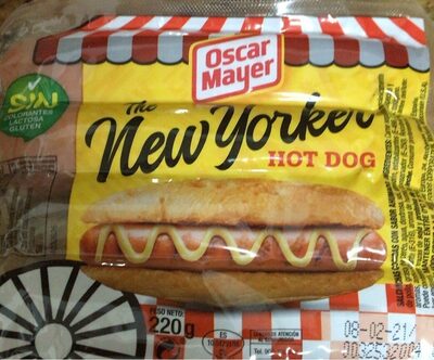 The New yorkeer hot dog front packaging