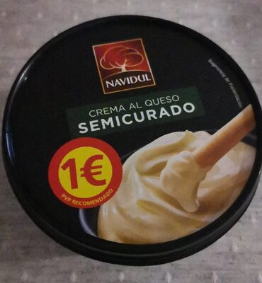 Crema al queso semicurado