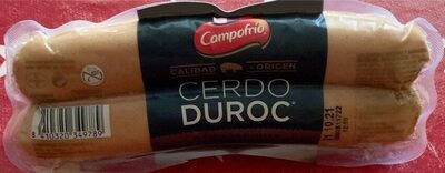 Salchicha cerdo Duroc front packaging
