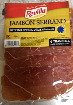 Jambon serrano front packaging