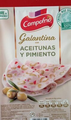 Galantina con Aceitunas y pimiento front packaging