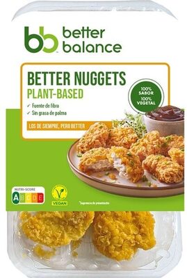 Plant-based nuggets front packaging