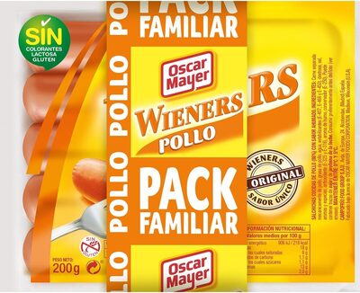 Salchichas wieners pollo