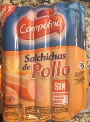 salchichas de pollo