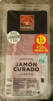 Loncheados jamón curado clásico front packaging