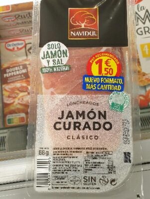 Loncheados Jamón Curado Clásico front packaging