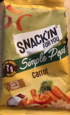 Simple Pops Carrot front packaging