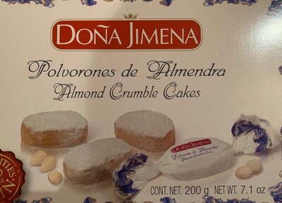 Polvorones de almendra front packaging