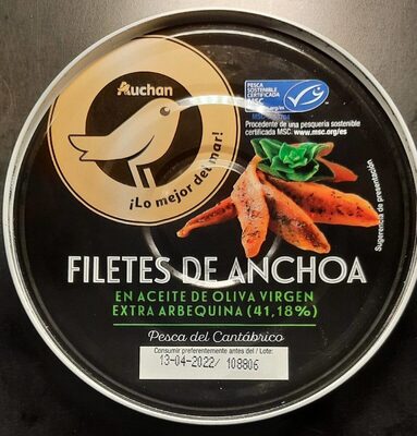 Filetes de anchoa front packaging