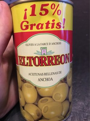 Aceituna rellena de anchoa 300+15% Gratis