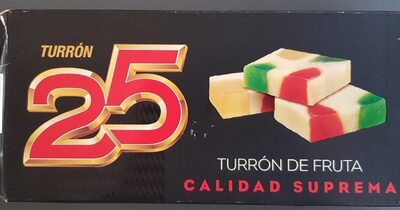 Turron de fruta front packaging