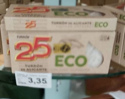 Turrón de Alicante Eco front packaging