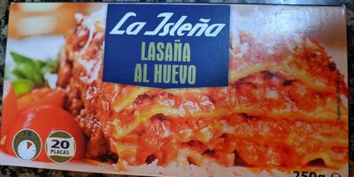 Lasaña al huevo front packaging