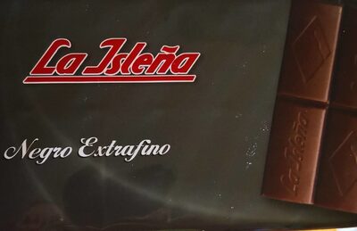 Chocolate negro extrafino front packaging