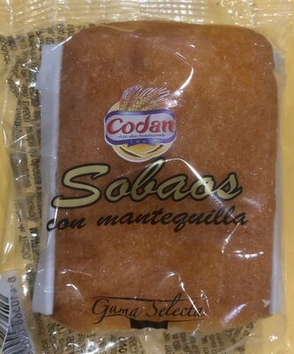 Sobao con mantequilla