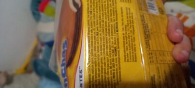 Conchas mini bizcochos rellenos de chocolate ingredients label