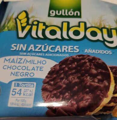Tortitas maíz y chocolate negro