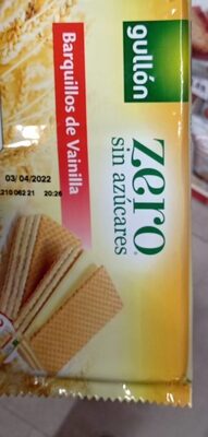 Barquillos de vainilla