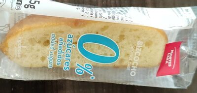 Bizcocho sponge cake 0 azucares añadidos