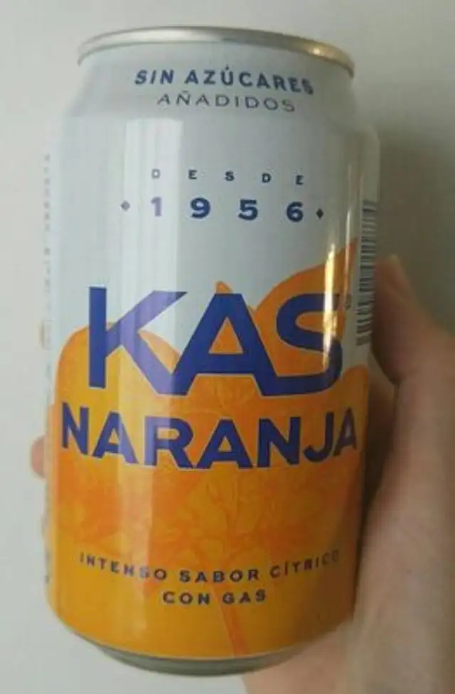 Kas Zero Naranja front packaging