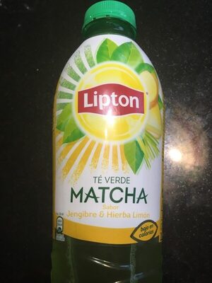 Refresco de té verde matcha sabor jengibre y hierba limón