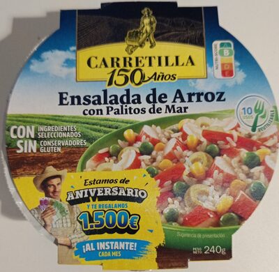 Ensalada de Arroz con Palitos de Mar front packaging
