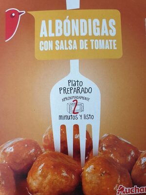 Albóndigas con salsa de tomate front packaging