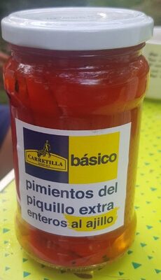 Pimientos del piquillo extra enteros al ajillo