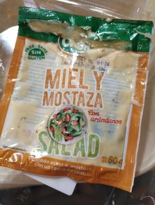 Miel y mostaza con arándanos