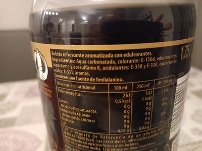 MAX ZERO ingredients label