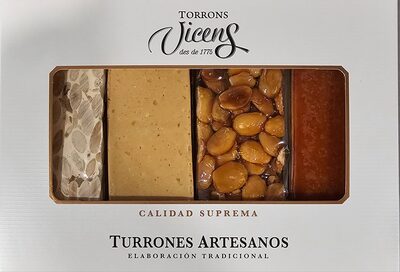 Surtido de turrones front packaging
