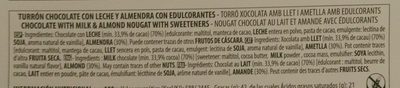 Torron ingredients label